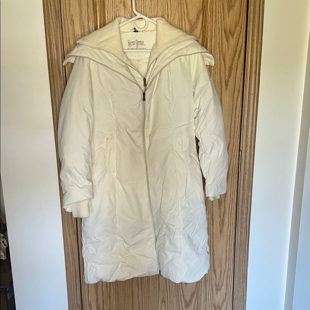 Women’s New York New York One Zero Zero One Eight Warm Winter down White Coat si